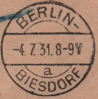 EKB Berlin-Biesdorf  4. 7.1931 - 10. 7.1935