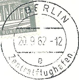 DKB (1) BERLIN ZENTRALFLUGHAFEN e iuS     1960 – 21.  7.1961