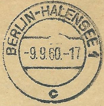 DKB  B-HALENSEE 1 c       14.  9.1936 –   9.  9.1960