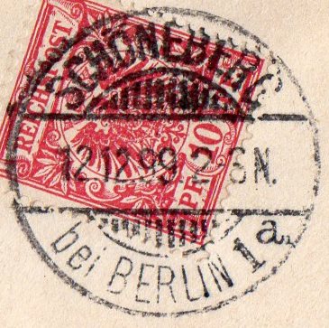 BG Schöneberg bei Berlin 1 a 21.11.1899 - 12.7.1909