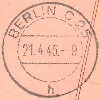 DKB C 25 h, 20.4.1945 - 24.7.1949