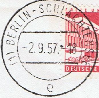 DKB (1) B-SCHLACHTENSEE e 2.  9.1957