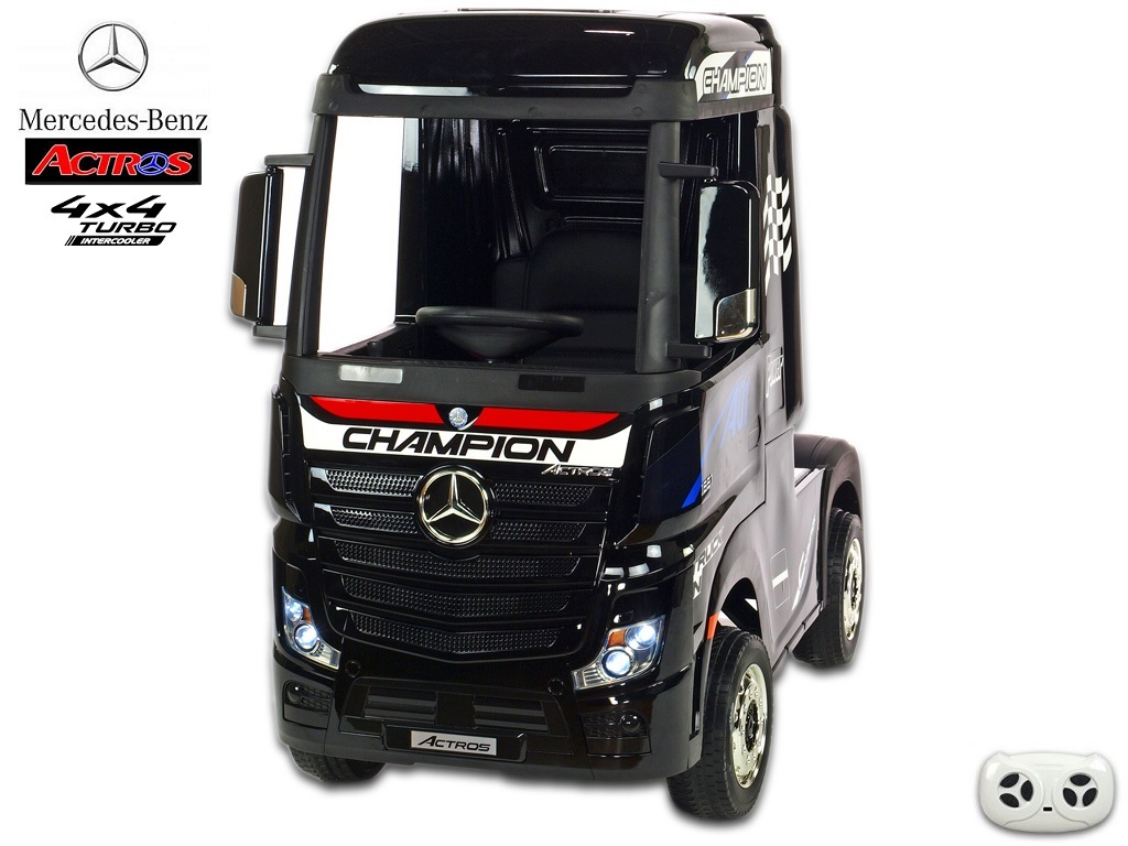 Mercedes Actros Lkw Kinderauto Kinder Elektroauto Kinder Auto Kinder Laster Sattelzugmaschine Allrad Schwarz Lackiert Kinder Elektroauto Kinderauto