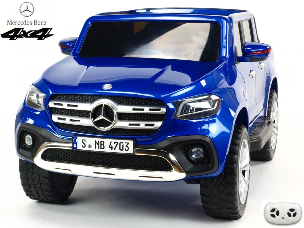 Mercedes X Class 2 Sitzer Allrad 4wd Kinder Elektroauto Kinderauto Lizensiert Blau Lackiert Kinder Elektroauto Kinderauto