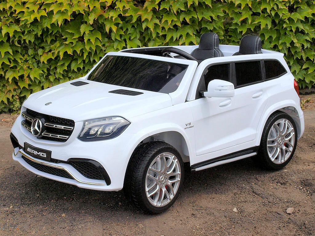 Mercedes Amg Gls63 2 Sitzer 4wd Allrad Kinderauto Kinder Elektroauto Lizensiert Weiss Lackiert Kinder Elektroauto Kinderauto