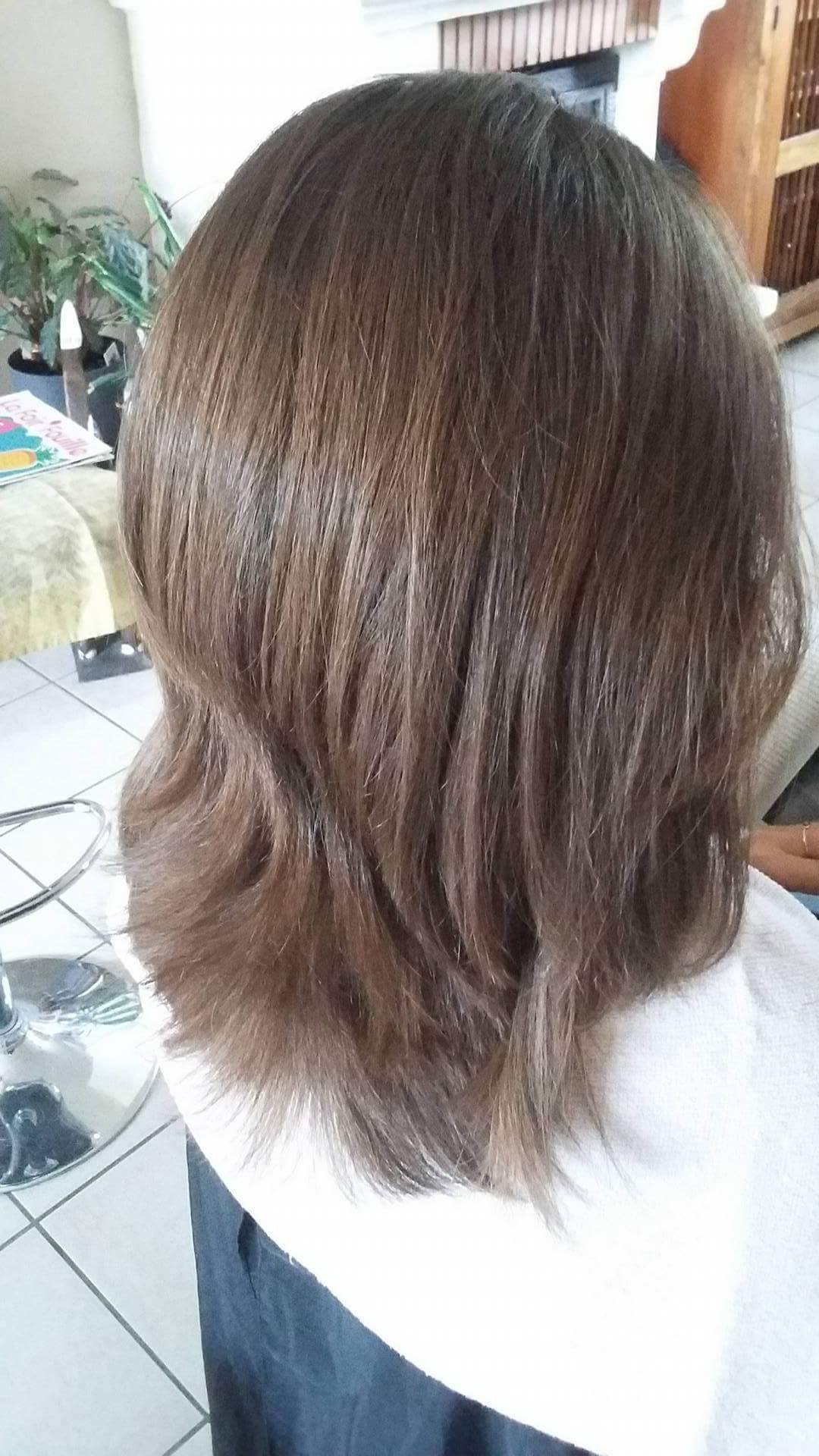 Voici la chevelure avant de commencer la transformation