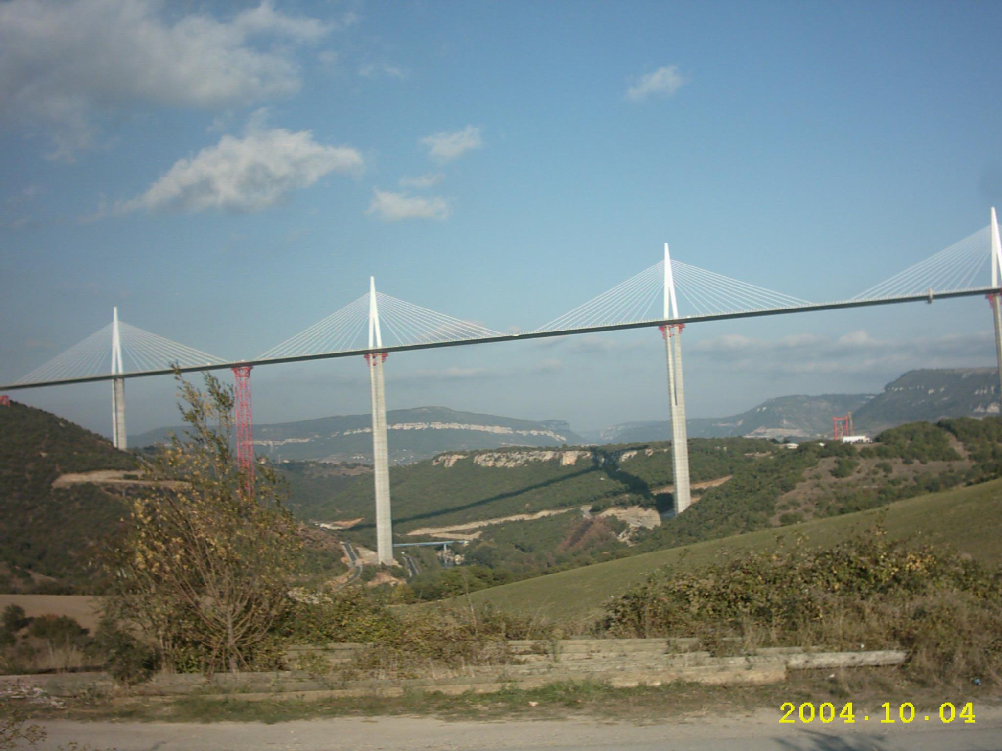 Viaduc de Millau en construction