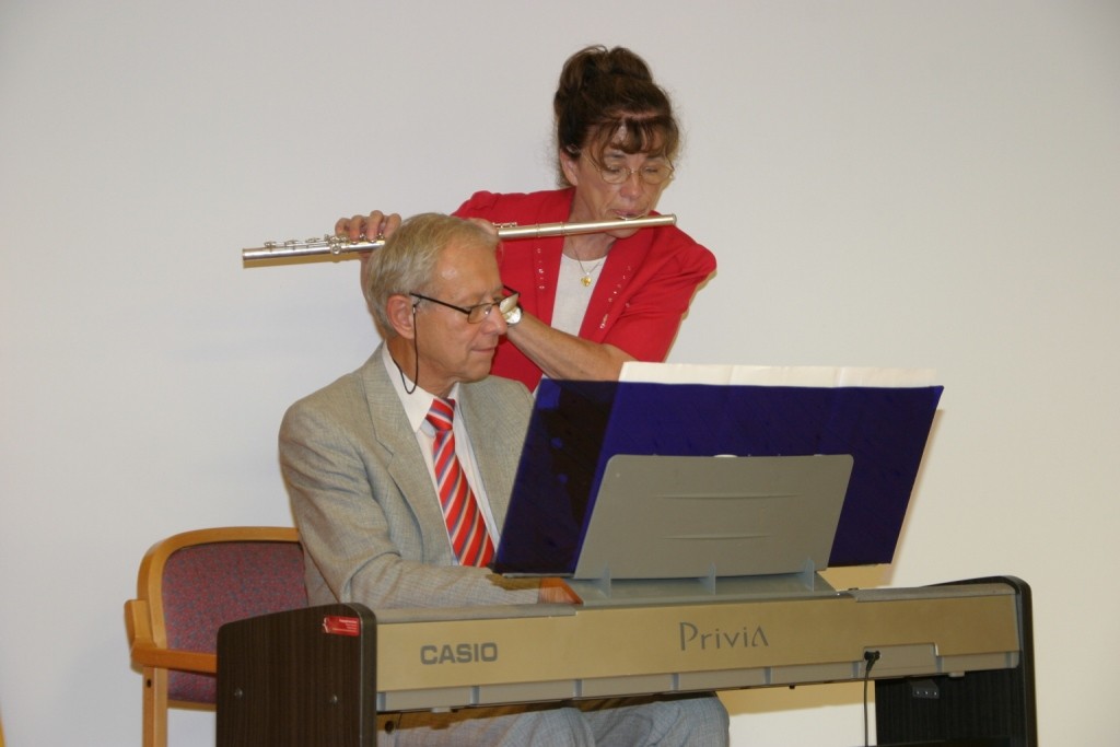 Konzert im Barbaraheim im September 2012, Renate Zahradnik und Werner Mixan