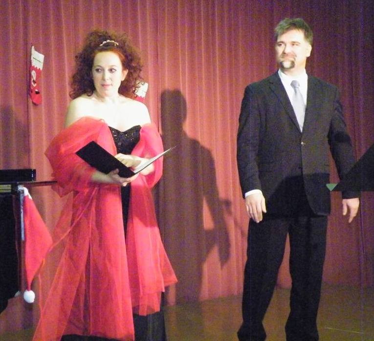 Weihnachtsgala im Kulturhaus Schmied-Villa, Dez. 2011 mit Margit Pregler und Michael Ball