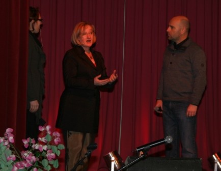 Bunter Faschingsnachmittag 2012, Margit Pregler, Regine Pawelka, Reinhard Jesionek