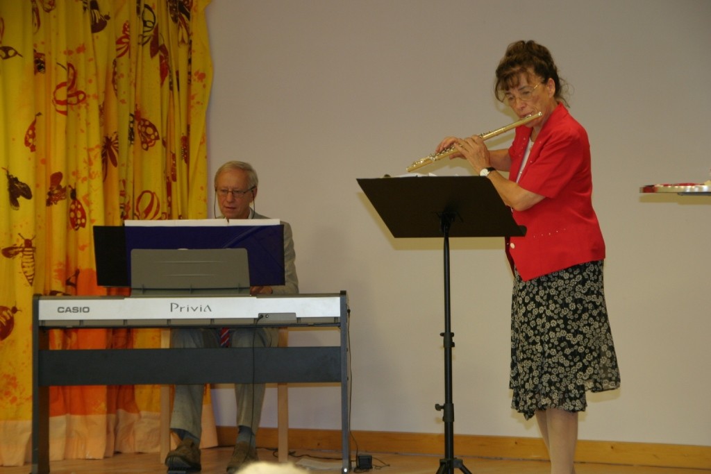 Konzert im Barbaraheim im September 2012, Renate Zahradnik und Werner Mixan