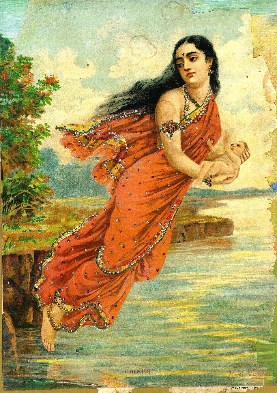 Ganga : La déesse sacrée du Gange, source de pureté et d’inspiration spirituelle