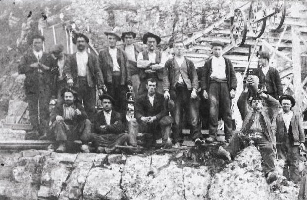 Mineurs Espagnols de la mine de Bulard