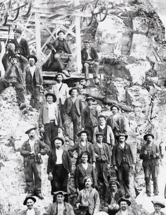 Mineurs Espagnols de la mine de Bulard