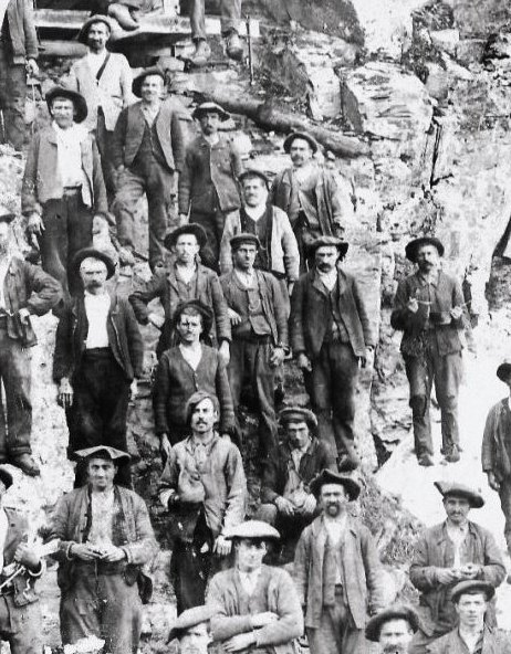 Mineurs Espagnols de la mine de Bulard