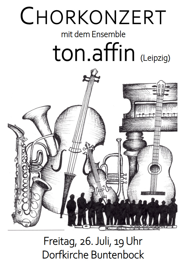 Chorkonzert in Buntenbock Ensemble ton.affin (Leipzig)