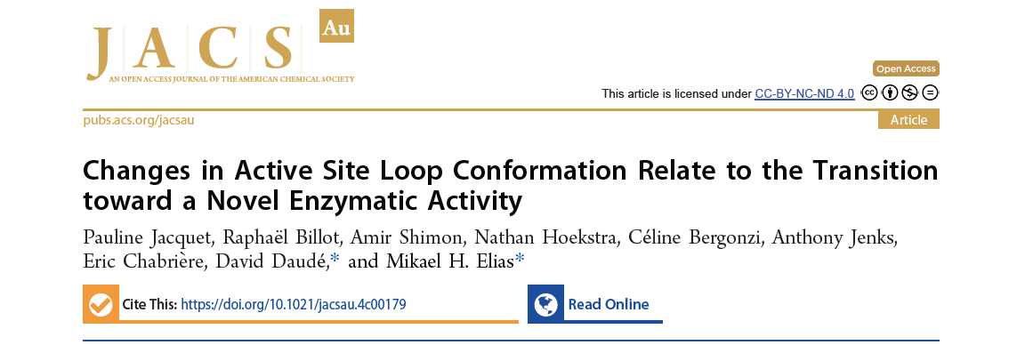 New publication in the estimated journal JACS Au!