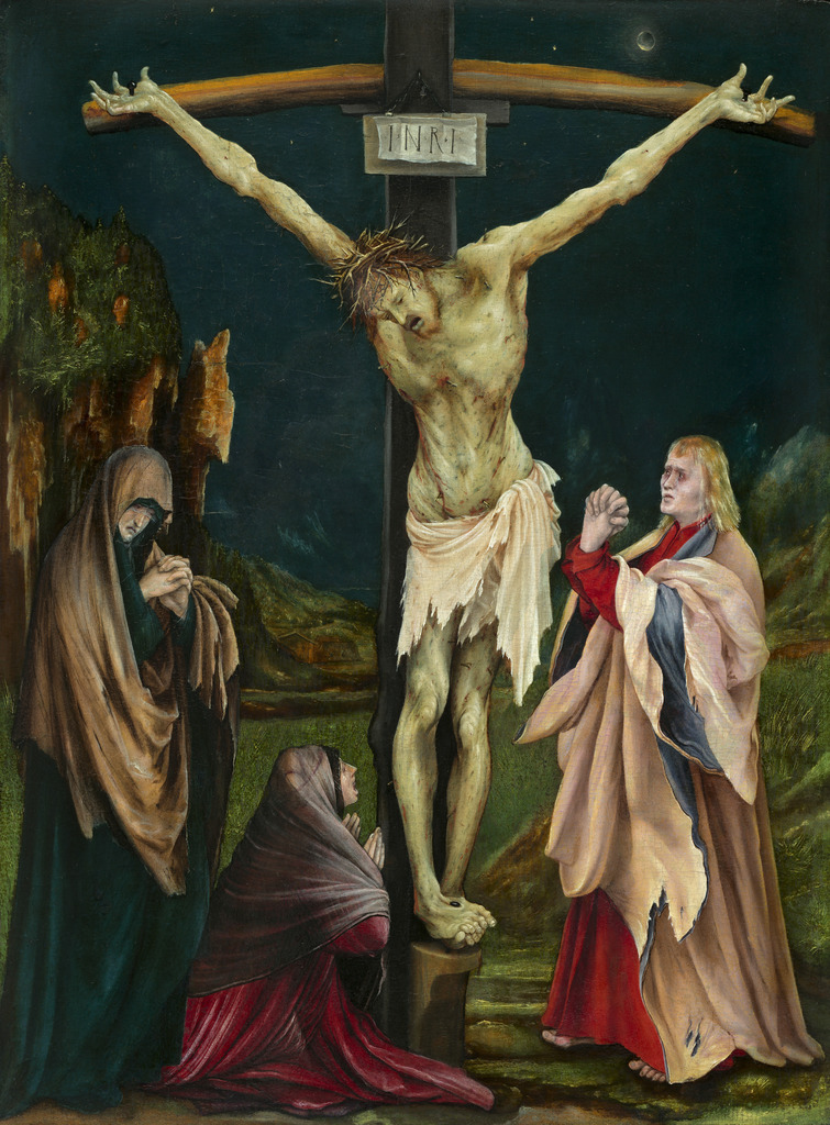 Matthias Grünewald, La Crucifixion, peinture sur bois vers 1511-1520, 61,5cm x 46 cm, Washington, Nationale Gallery of Art