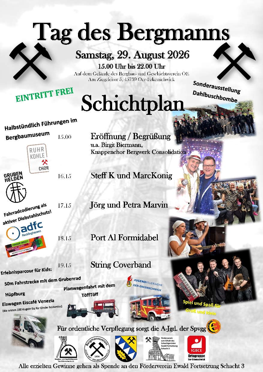 Save the date... 29.08.2026..Tag des Bergmanns
