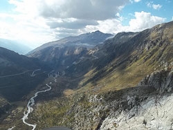 Belvedere Blick zur Grimsel Oktober 2014