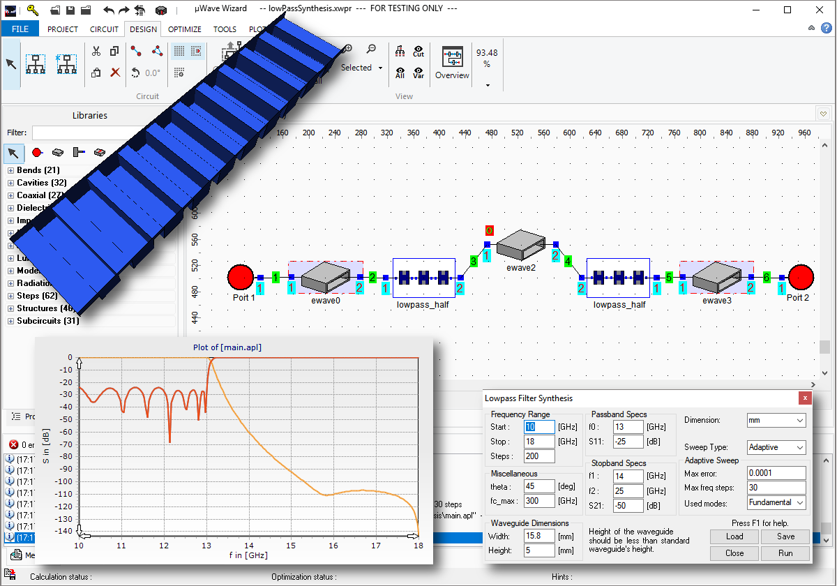 Synthesis: lowpass filter