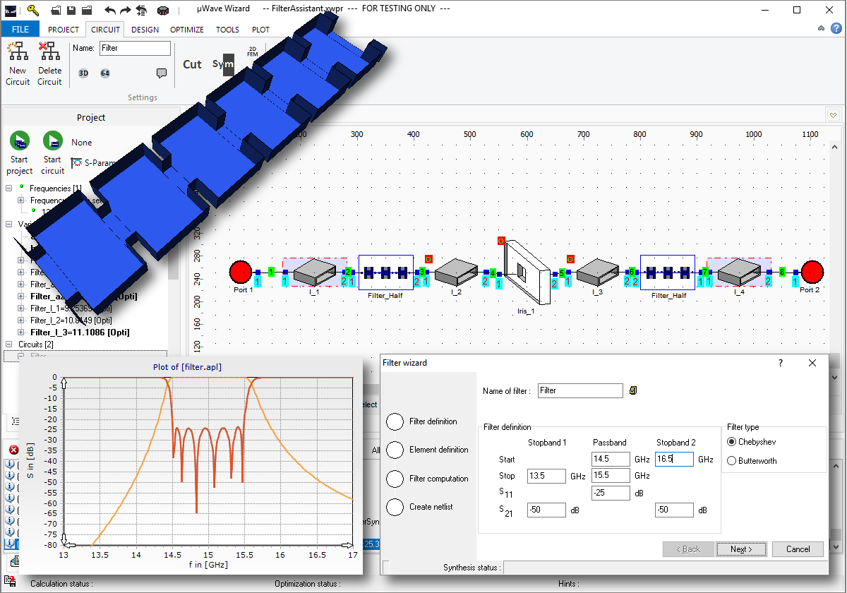 Synthesis: waveguide filter