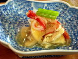 蕪とかにの酢の物