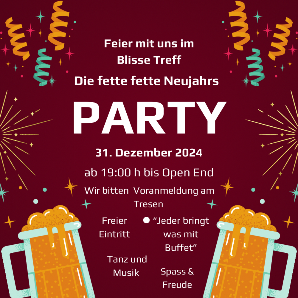 Unsere Silvesterparty 2024/25