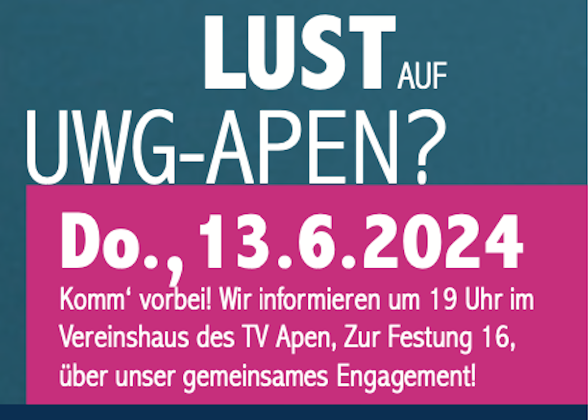 UWG lädt zum Austausch ein