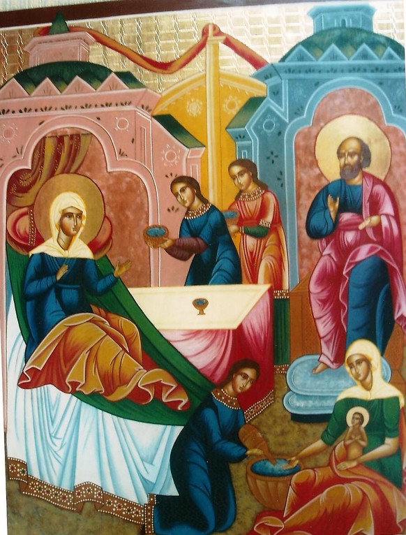 NACIMIENTO DE LA VIRGEN 60x50 850€