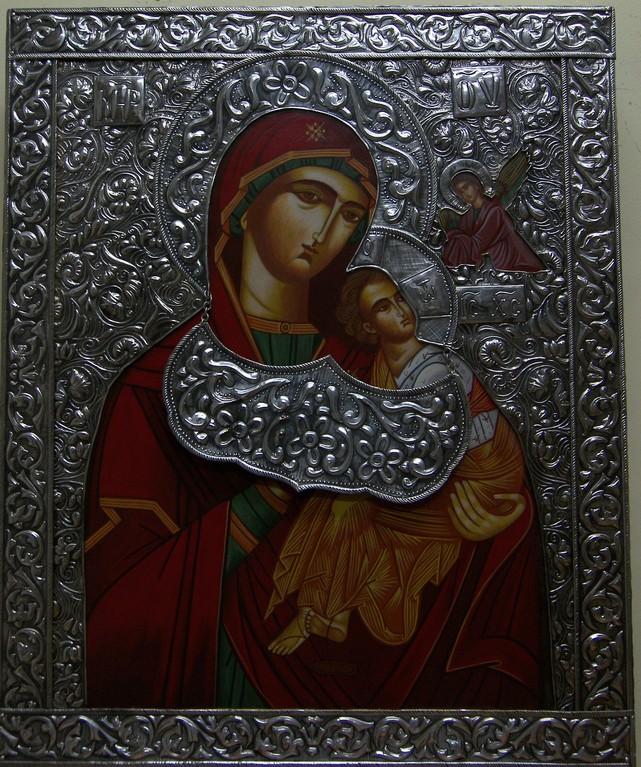 VIRGEN DE LA PASIÓN (PLATA DE LEY) 50x40 1200€