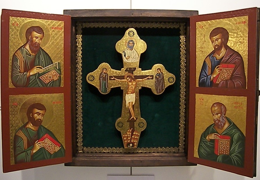 VENTANA 3 (ABIERTA) CRUZ Y EVANGELISTAS