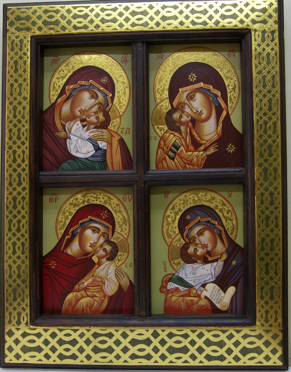 VENTANA CON CUATRO VIRGENES  62 X 48    1.200 €