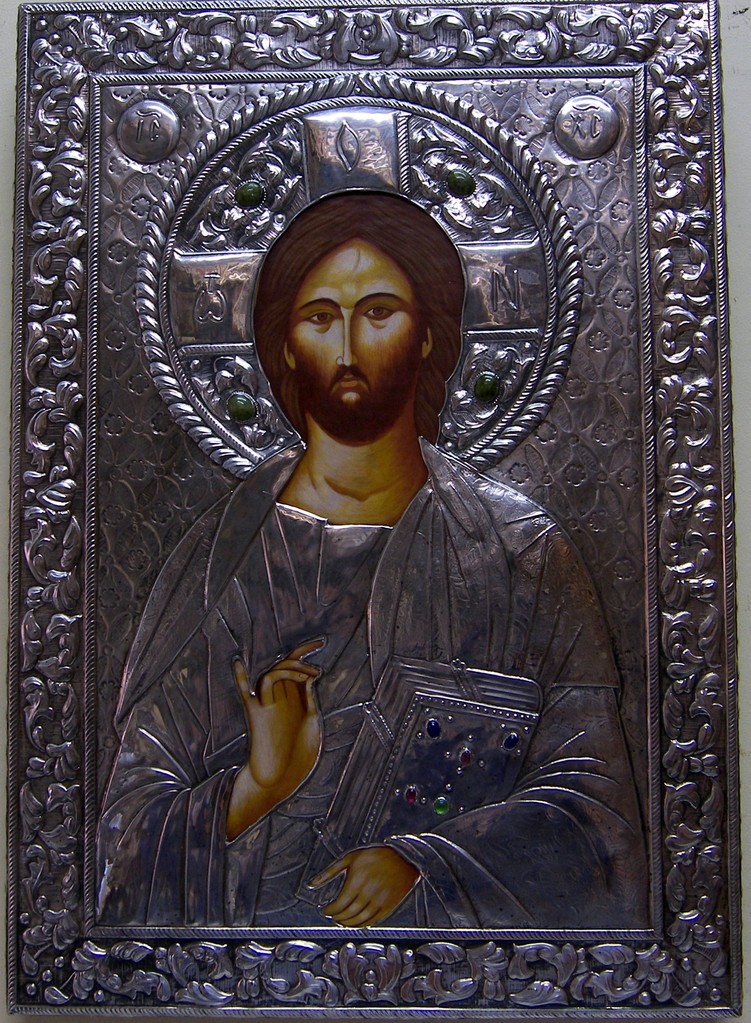 PANTOCRATOR. OCLAND EN PLATA DE LEY  40 X 28  1.500 €