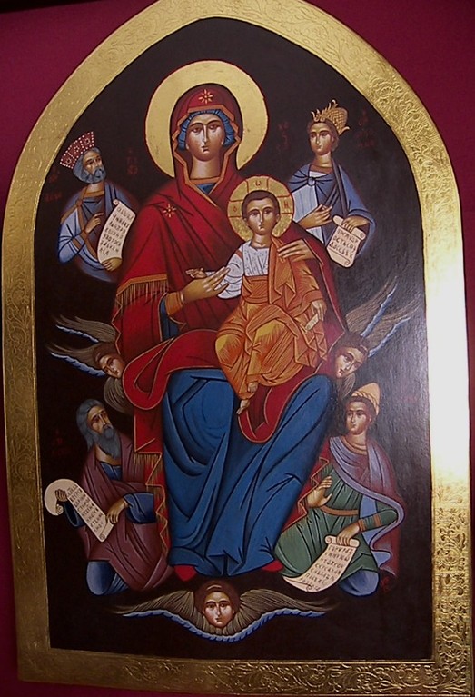 VIRGEN CON PROFETAS 70x50 870€