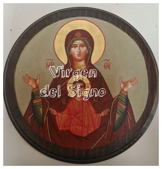 VIRGEN DEL SIGNO    25 CMS. DE DIAMETRO   200 @