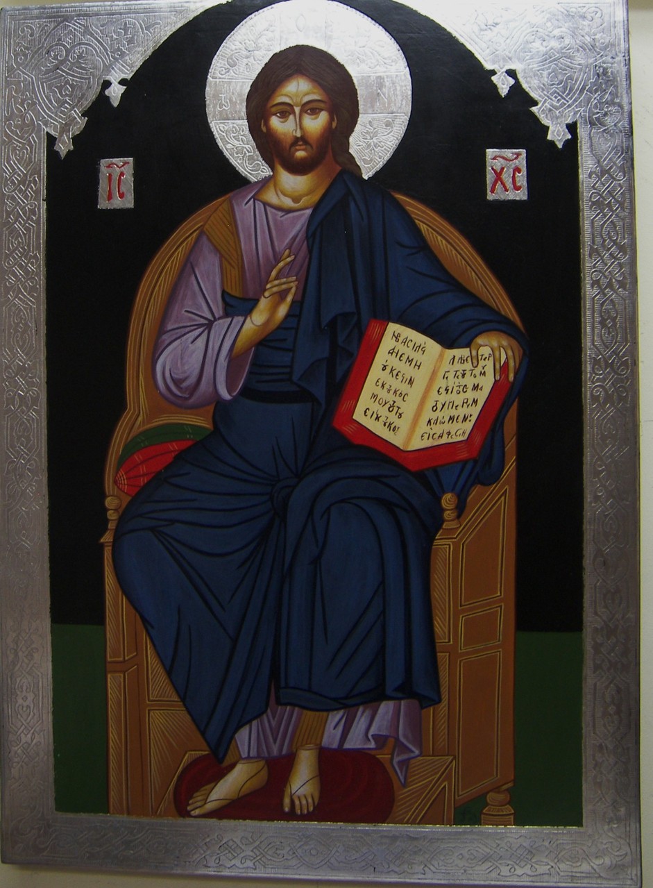 PANTOCRATOR EN EL TRONO Y PAN DE PLATA  55 X 40       600 €