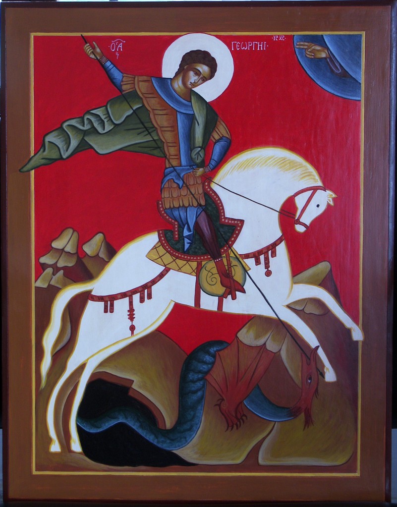 SAN JORGE Y EL DRAGON   45 X 38    400 €