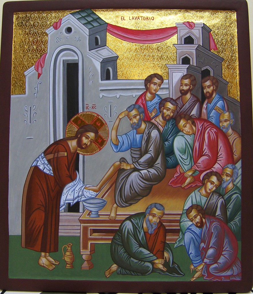 JESUS LAVA LOS PIES A SUS DISCÍPULOS  50 X 43    625 €