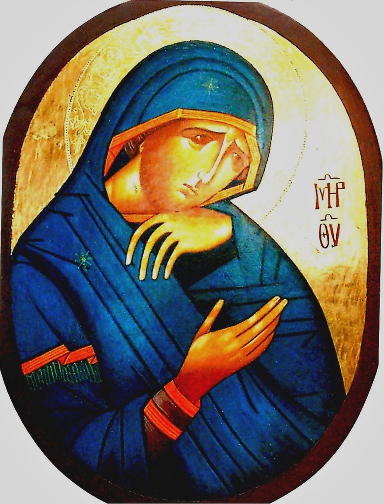 VIRGEN DOLOROSA OVALO  68X48  600€