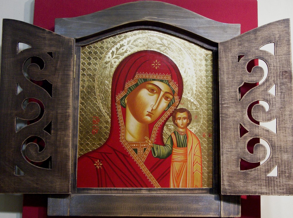 VENTANA 8 VIRGEN DE KAZAN 45x40   (VENDIDA)