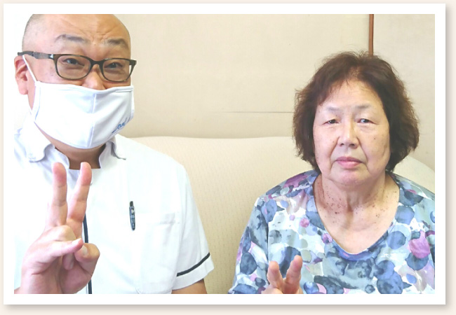 訪問鍼灸でしっかり立てるようになった新潟市東区の70代女性