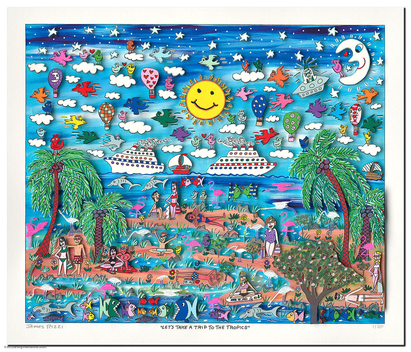 James Rizzi | Lets take a trip to the tropics - Kunsthandlung