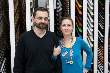 Stephan und Verena Langheinz von der gleichnamigen Kunsthandlung Langheinz