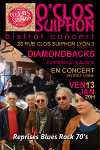 janvier 2017 ROCK PARTY AVEC DIAMONDBACKS