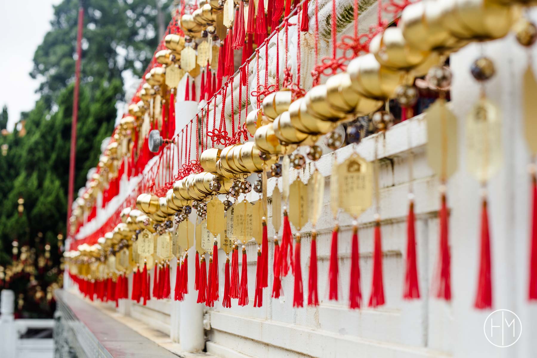 Voeux accrochés au temple