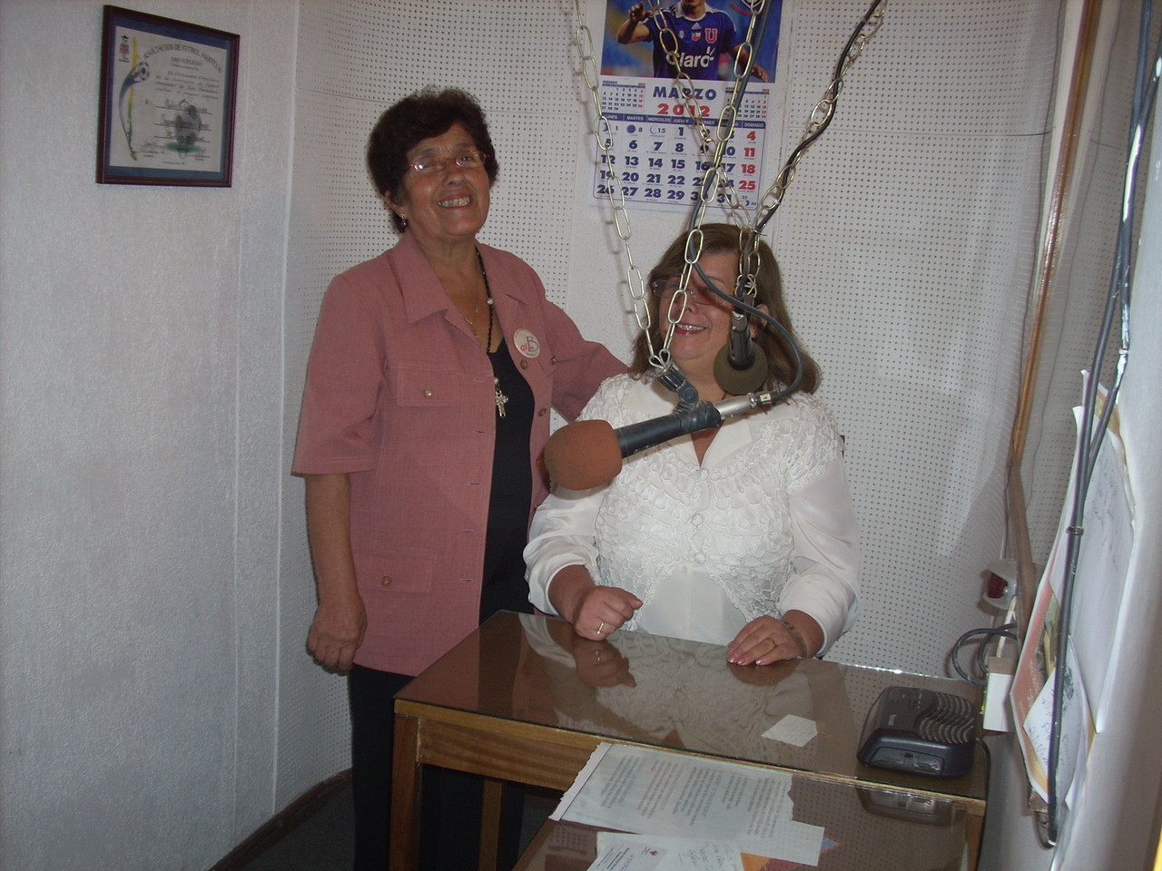 Eglantina y Marisol en Radio Trigal año 2012