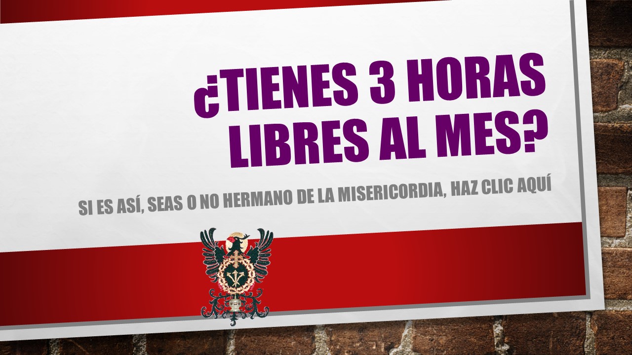 ¿Tienes tres horas libres al mes?