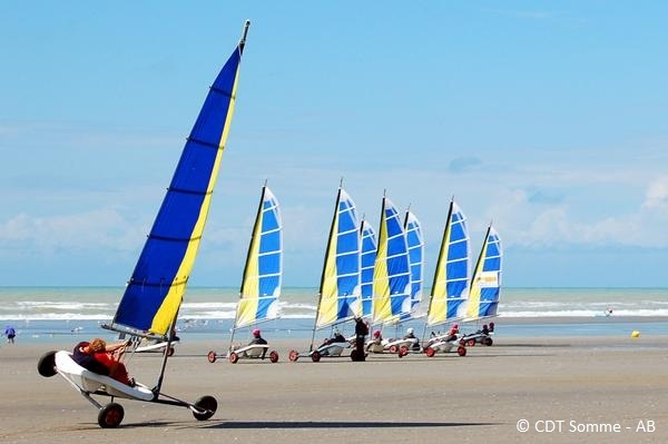 Le char à voiles à Quend - Baie de Somme Nord