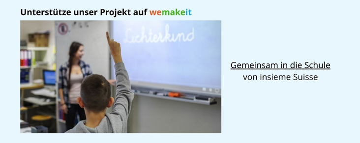 "Gemeinsam in die Schule": Spenden gesucht!